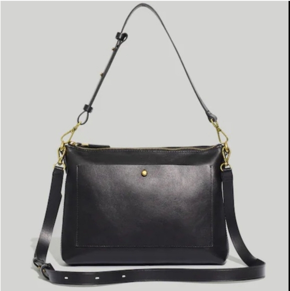 Madewell The Transport Shoulder Crossbody Bag in Black - Picture 1 of 9